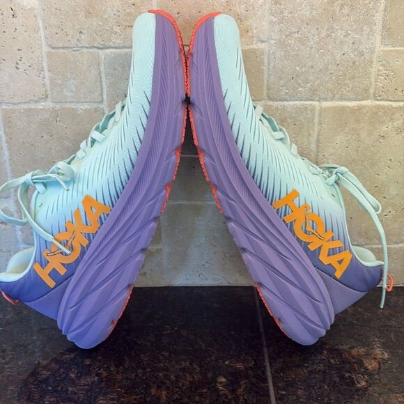 Hoka One One Rincon 3 Light Blue and Purple 11B NWT - Picture 4 of 7